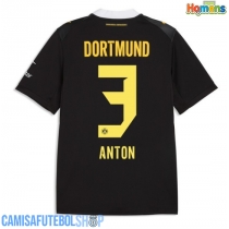 Camisa de time de futebol Borussia Dortmund Waldemar Anton #3 Replicas 2º Equipamento 2026-27 Manga Curta